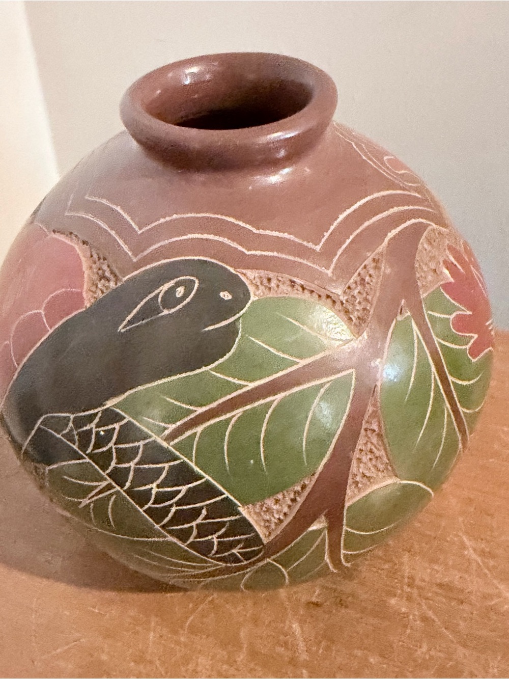 Pottery piece signed by Candido Jimenez